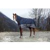Deka výbehová Tyrex Equithème, s krkom, 200 g, navy/grey (Dĺžka chrbta 100 cm)