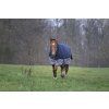 Deka výbehová Tyrex Equithème, s krkom, 200 g, navy/grey (Dĺžka chrbta 100 cm)