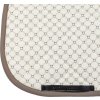 Dečka podsedlová Monogram Print Equestro, drezúrna, antique white/walnut