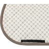 Dečka podsedlová Monogram Print  Equestro, skoková, antique white/walnut