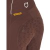 Legíny jazdecké Summer Equestro, s gripom, dámske, marron