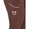 Legíny jazdecké Summer Equestro, s gripom, dámske, marron