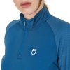 Tričko multifunkčné Base Layer Equestro, dámske, blue coral/white