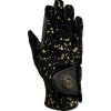 Rukavice jazdecké Nola Ice RSL, zimné, detské, black gold coloured