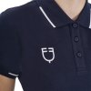 Tričko Polo X Fise Equestro, s krátkym rukávom, s gombíkmi, dámske, navy blazer