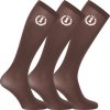 Podkolenky Olania Imperial Riding, 3 páry, hnědé