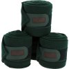 Bandáže Polo Equithème, 4 ks, 3 m, dark green