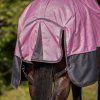 Deka výbehová QHP, s fleecom, cheery pink (Dĺžka chrbta 135 cm	)