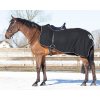 Deka bedrová Ornament QHP, fleecová, black/silver