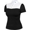 Tričko súťažné Black Edition Equestrian Stockholm, dámske, black/white