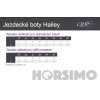 Čižmy jazdecké Hailey QHP, štandardné lýtko/vysoké, detské, čierne