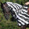Deka jazdecká Buzz-Off Zebra Bucas, proti hmyzu, s krkom (Dĺžka chrbta 125 cm	)
