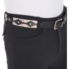 Opasok kožený Polo S Equestro, black/pink/beige