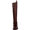 Čižmy jazdecké Elegant Lace HKM, štandardné lýtko/vysoké, dámske, hnedé