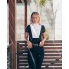 Tričko na preteky s krátkym rukávom Sanna Fager, čierne