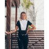 Tričko na preteky s krátkym rukávom Sanna Fager, čierne
