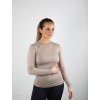 Tričko vlnené Merino UHIP, s dlhým rukávom, unisex, taupe sand
