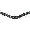 Uzdečka Snaffle S-Line Waldhausen, glamour, čierna