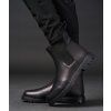 Perka kožené Milano Equipage, unisex, čierne (Veľkosť 33	)