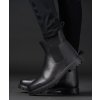 Perka kožené Furlin Equipage, zimné, unisex, čierne