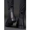 Perka kožené Furlin Equipage, zimné, unisex, čierne