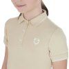 Tričko polo Equestro, detské, beige (Veľkosť 10 rokov)