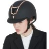 Prilba jazdecká Eclipse Plain Matt Equestro, black/rose gold
