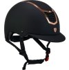 Prilba jazdecká Eclipse Plain Matt Equestro, black/rose gold