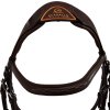 Uzdečka kožená Amazzone Acavallo, tmavohnedá
