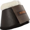 Zvony Eco-leather Eco-wool Acavallo, s barančekom, pár, hnedé
