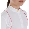 Tričko psúťažné Polo Equestro, detské, white/fuchsia