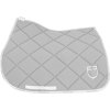 Dečka podsedlová GP Logo Equestro, univerzálna, light grey/white