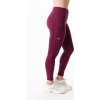 Legíny multifunkčné Horseware, s kolennými záplatami, zateplené, dámske, beetroot purple