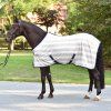 Deka proti hmyzu Stripe BUSSE, silver/navy (Dĺžka chrbta 85 cm)