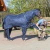 Deka proti hmyzu Complete Plus BUSSE, s krkom, navy/grey (Dĺžka chrbta 125 cm	)