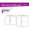 Dečka podsedlová Super puff pad QHP, fuchsia (Veľkosť drezúrna COB/FULL)