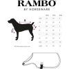 Deka pre psov Waterproof RAMBO, 100 g, navy/red (Veľkosť L)