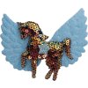 Sponky do vlasov Unicorn QHP, 6 ks, rainbow