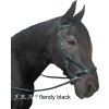 Uzdečka bezzubadlová Sidepull Flandy F.R.A., čierna