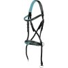 Uzdečka bezzubadlová Dietsji F.R.A., black/sky blue