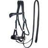 Uzdečka bezzubadlová Sidepull Aruba F.R.A., čierna