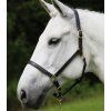 Kožená ohlávka STAR, čierna (Veľkosť PONY	)