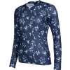 Tričko funkčné Fleurs Blooms Bury HKM, dámske, deep blue/white