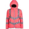 Bunda Reflective HKM, dámska, neón pink (Veľkosť L)