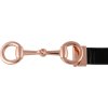 Opasok kožený Shiny Bit Equestro, dámsky, black/rose gold