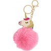Prívesok na kľúče Unicorn Equipage, s kožúškom, pink