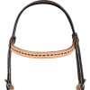 Uzdečka westernová Pool's, chestnut/natural