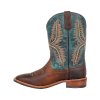 Čižmy westernové 711 POOL'S, unisex, brown/blue