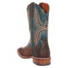 Čižmy westernové 711 POOL'S, unisex, brown/blue