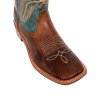 Čižmy westernové 711 POOL'S, unisex, brown/blue